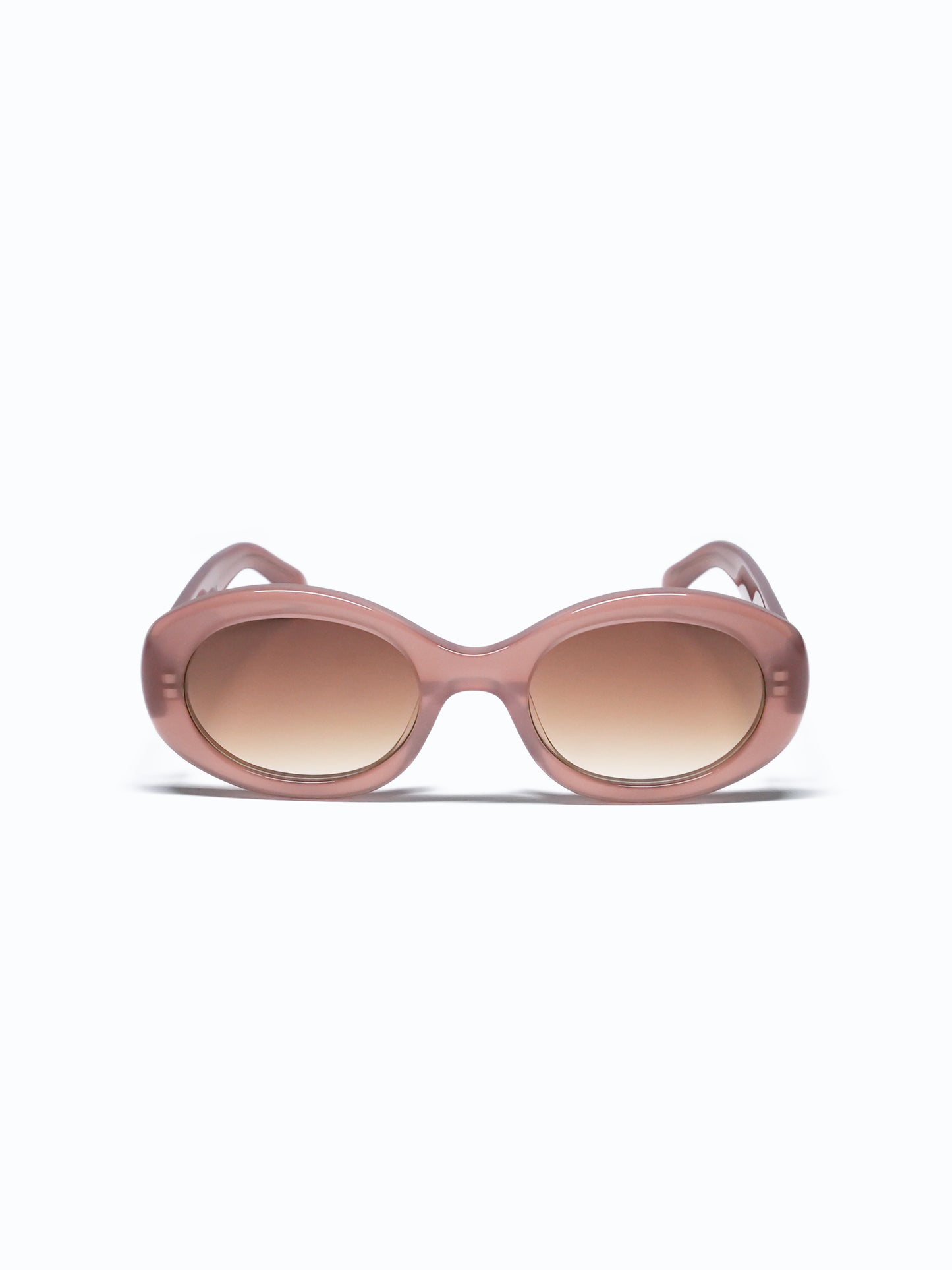 CELINE TRIOMPHE 01 SUNGLASSES IN ACETATE MILKY HAZELNUT