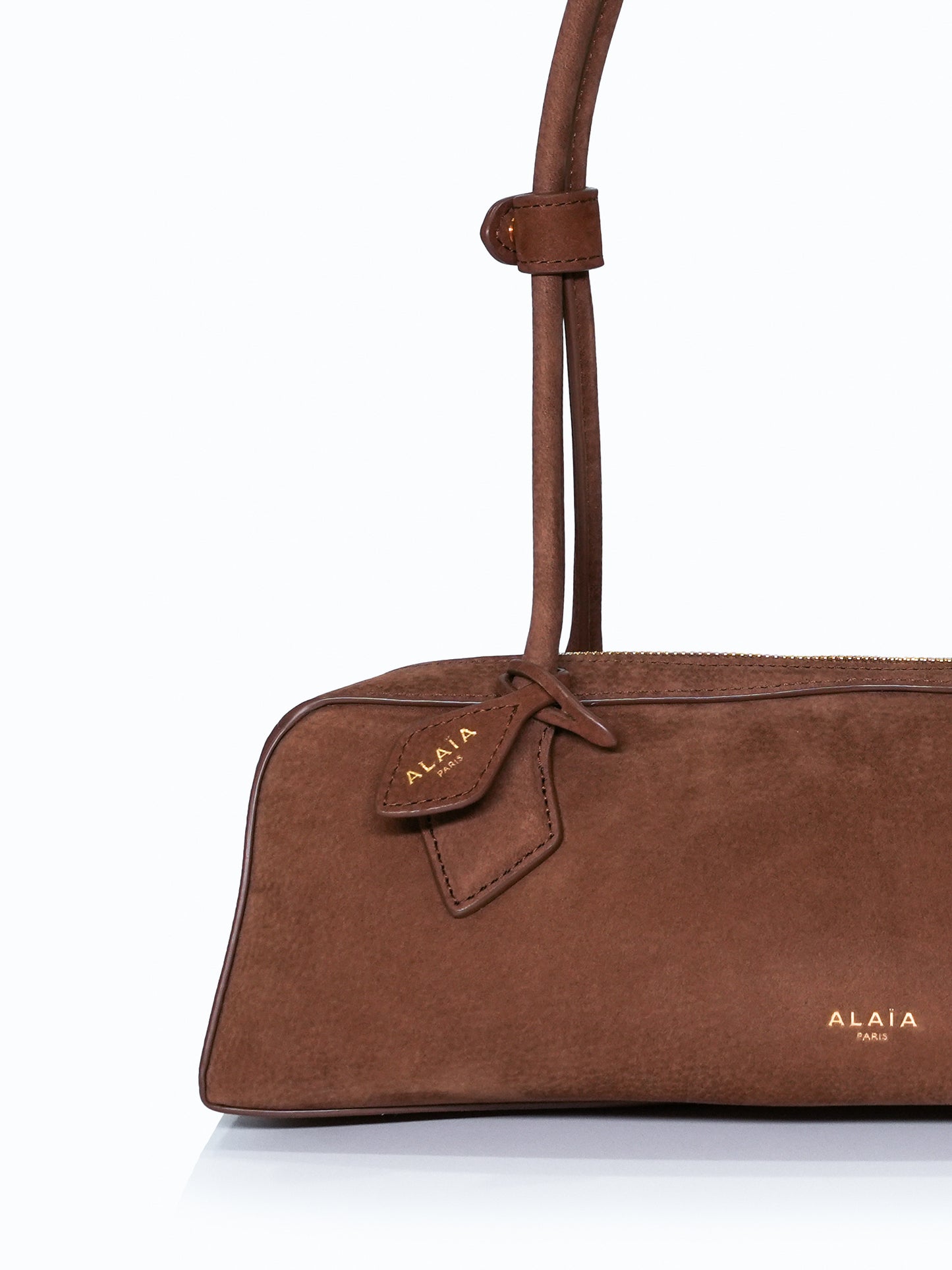 Alaïa Le Teckel Medium Shoulder Bag | Nubuck Brown