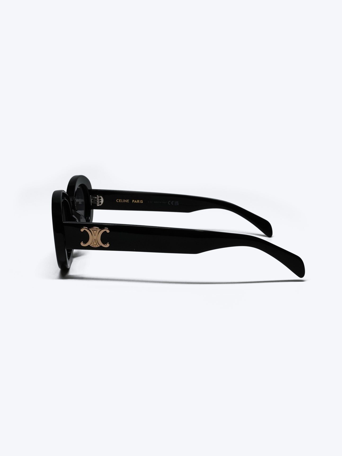 CELINE TRIOMPHE 01 SUNGLASSES IN ACETATE BLACK