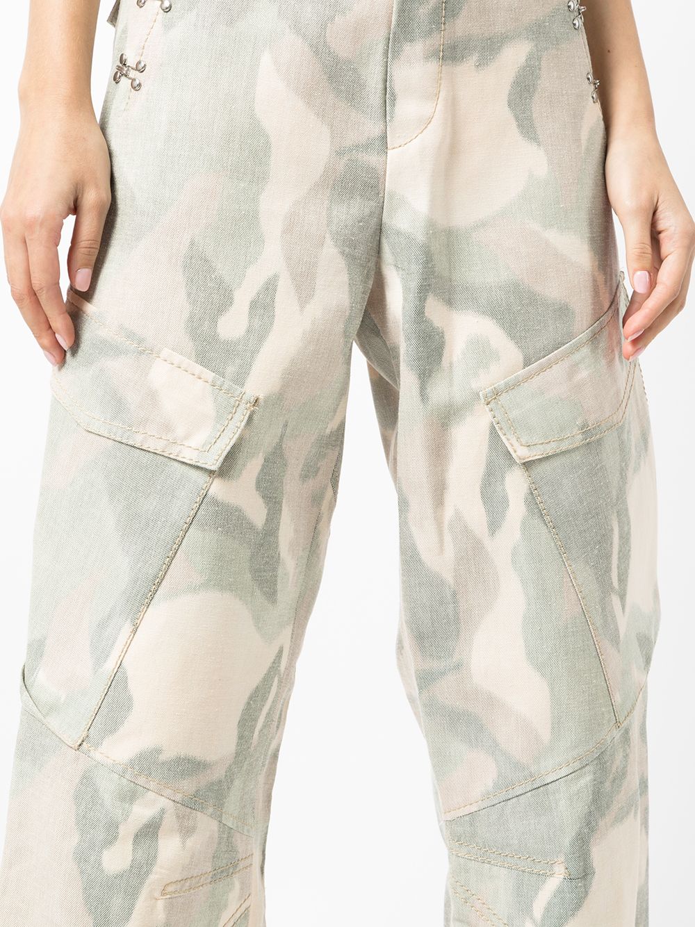 Dion Lee Ikat Camo Cargo Trousers