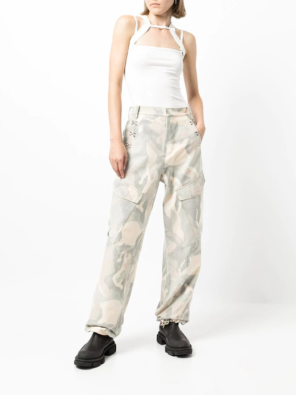 Dion Lee Ikat Camo Cargo Trousers