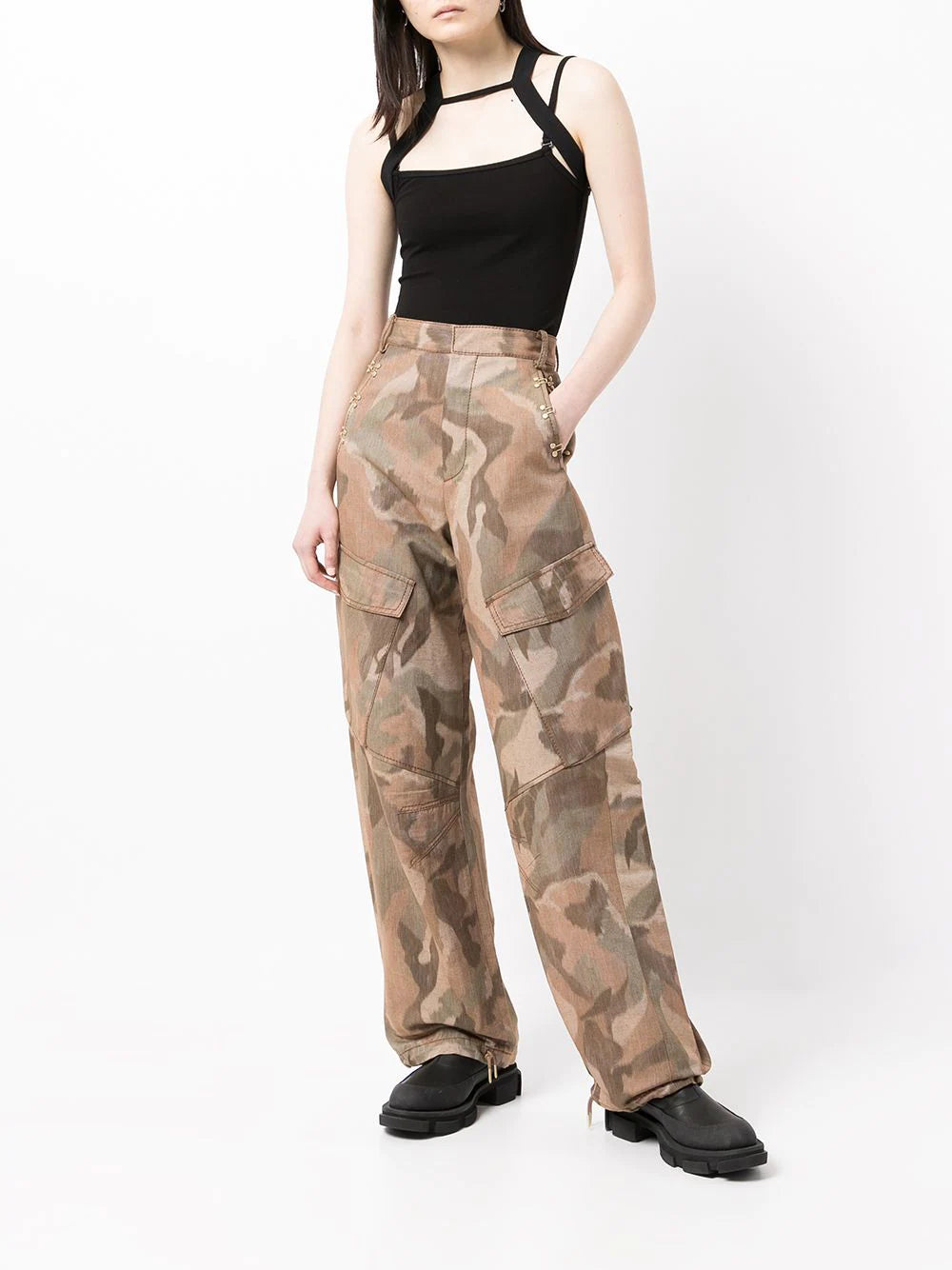 Dion Lee Ikat Camo Cargo Trousers