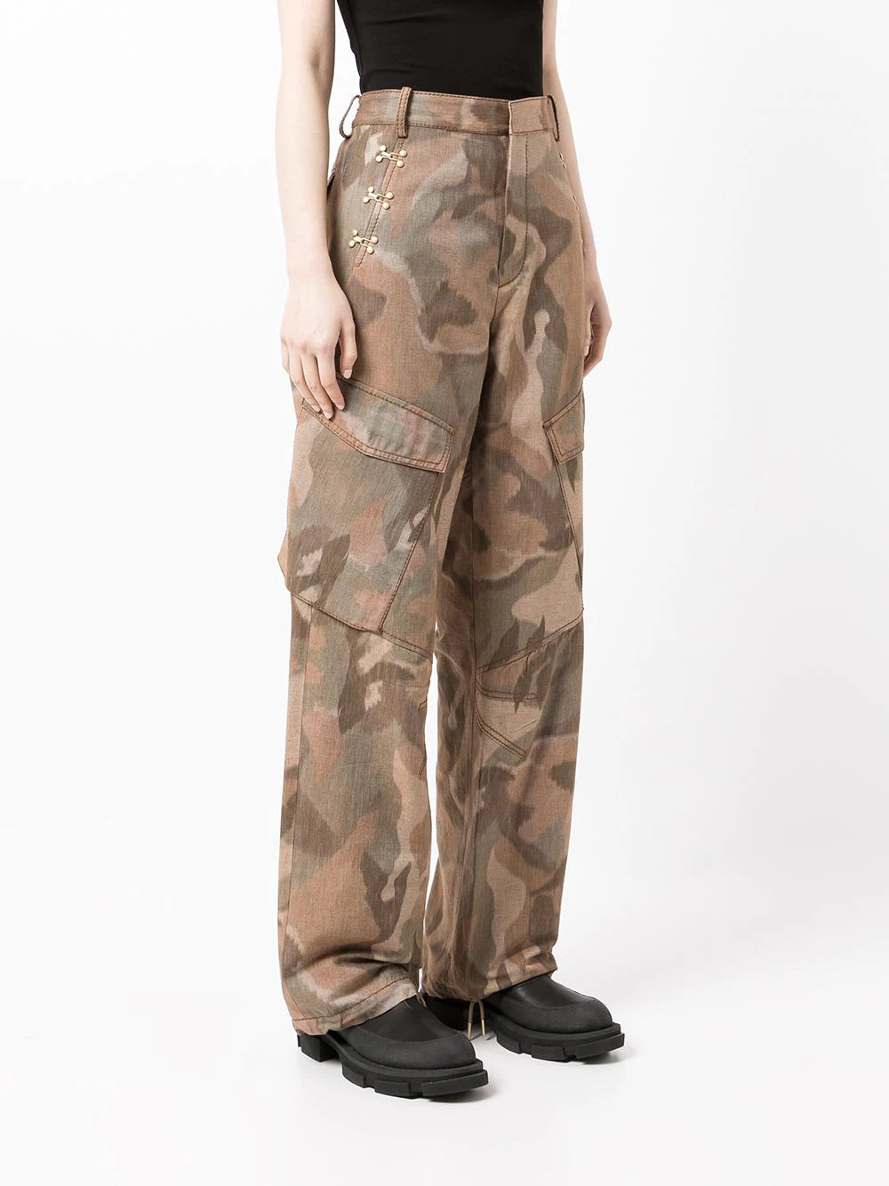 Dion Lee Ikat Camo Cargo Trousers
