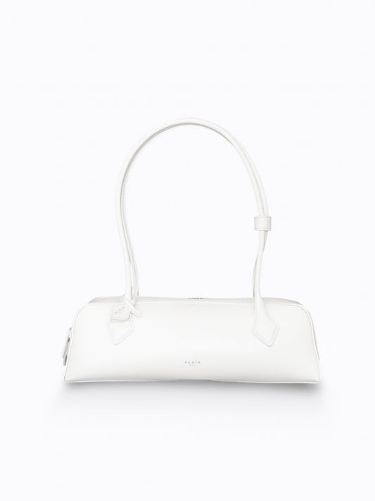 Alaïa Le Teckel Medium Shoulder Bag | White