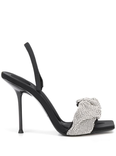 Alexander Wang Julie Crystal Scrunchie Heels