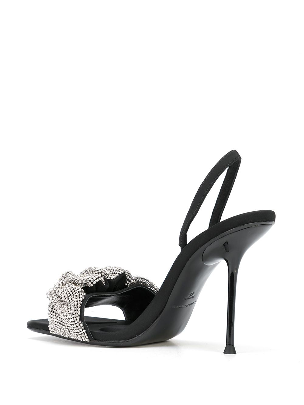 Alexander Wang Julie Crystal Scrunchie Heels