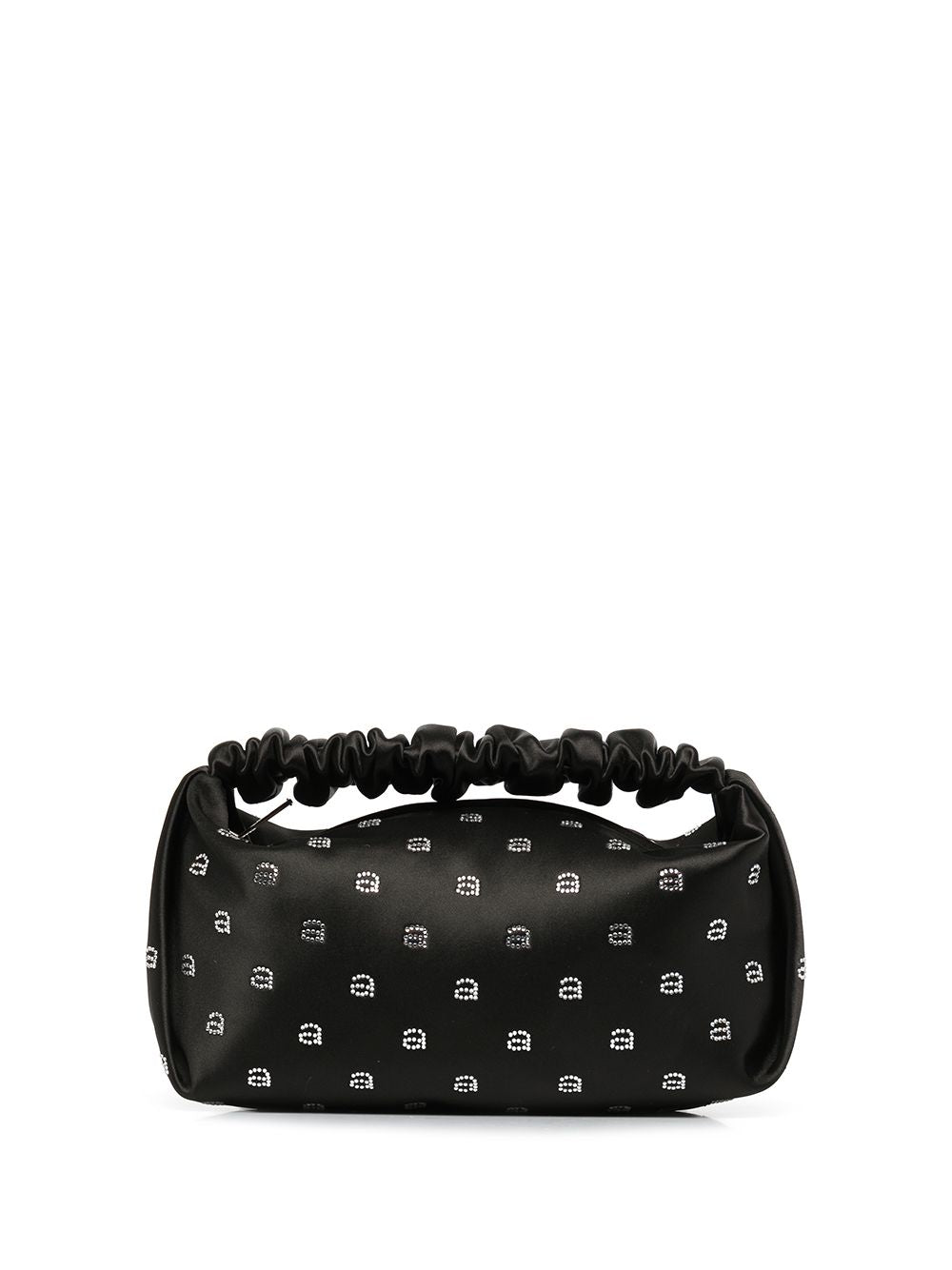 Alexander Wang Scrunchie Mini Bag in Black Satin