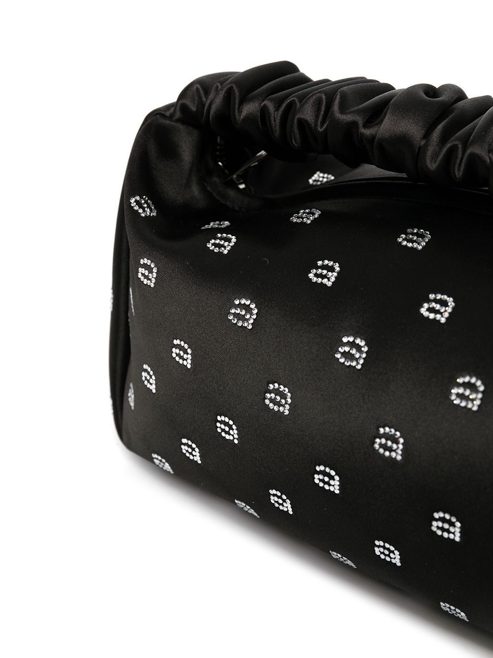 Alexander Wang Scrunchie Mini Bag in Black Satin