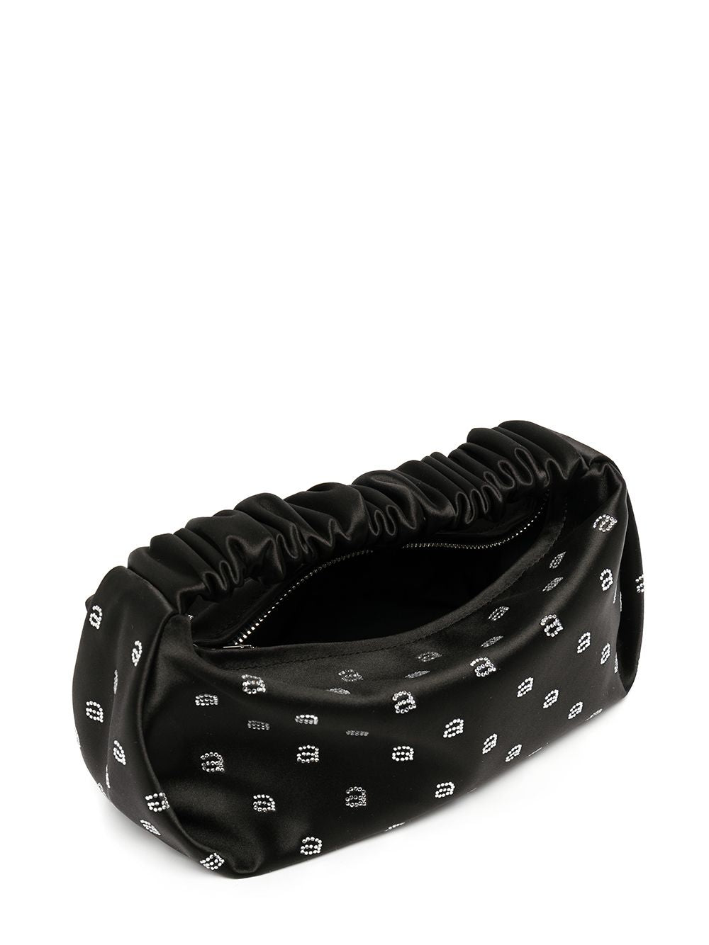 Alexander Wang Scrunchie Mini Bag in Black Satin