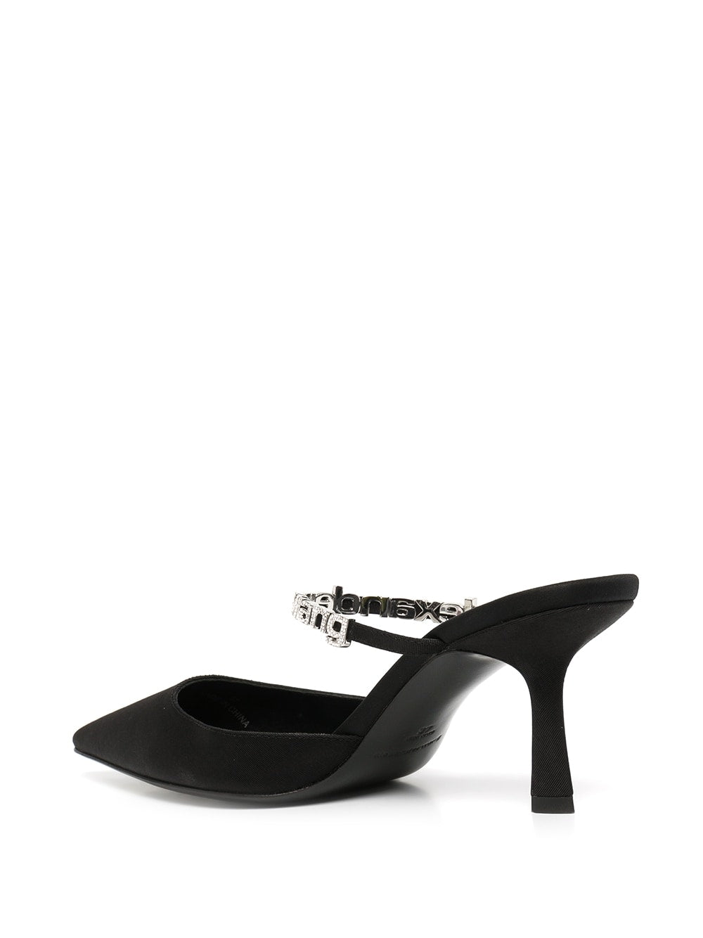 Alexander Wang Black Delphine Logo Strap Mule 65