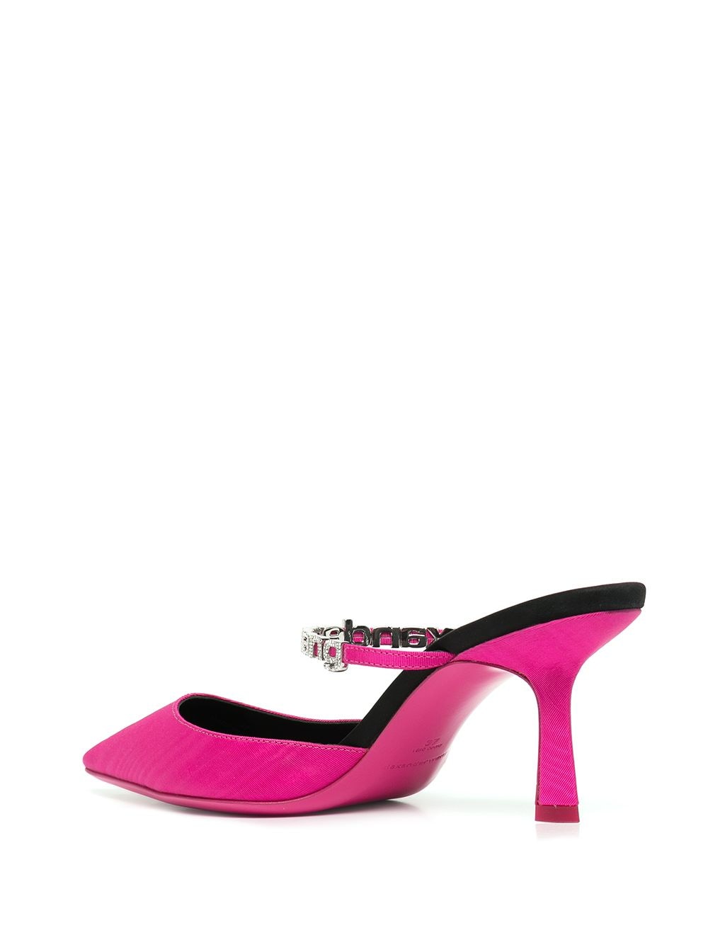 Alexander Wang Pink Delphine Logo Strap Mule 65