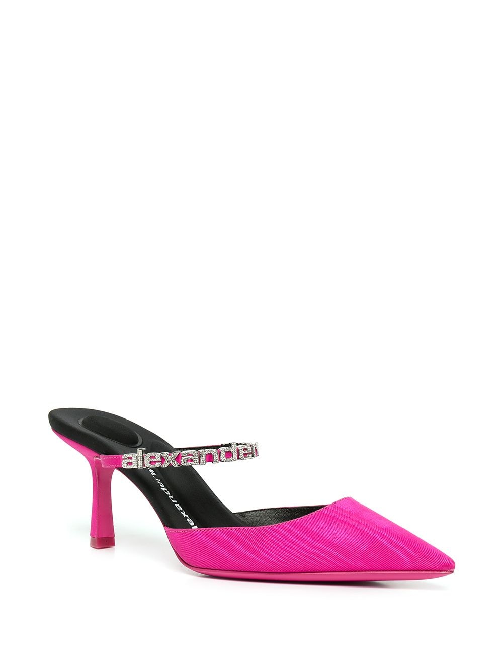 Alexander Wang Pink Delphine Logo Strap Mule 65