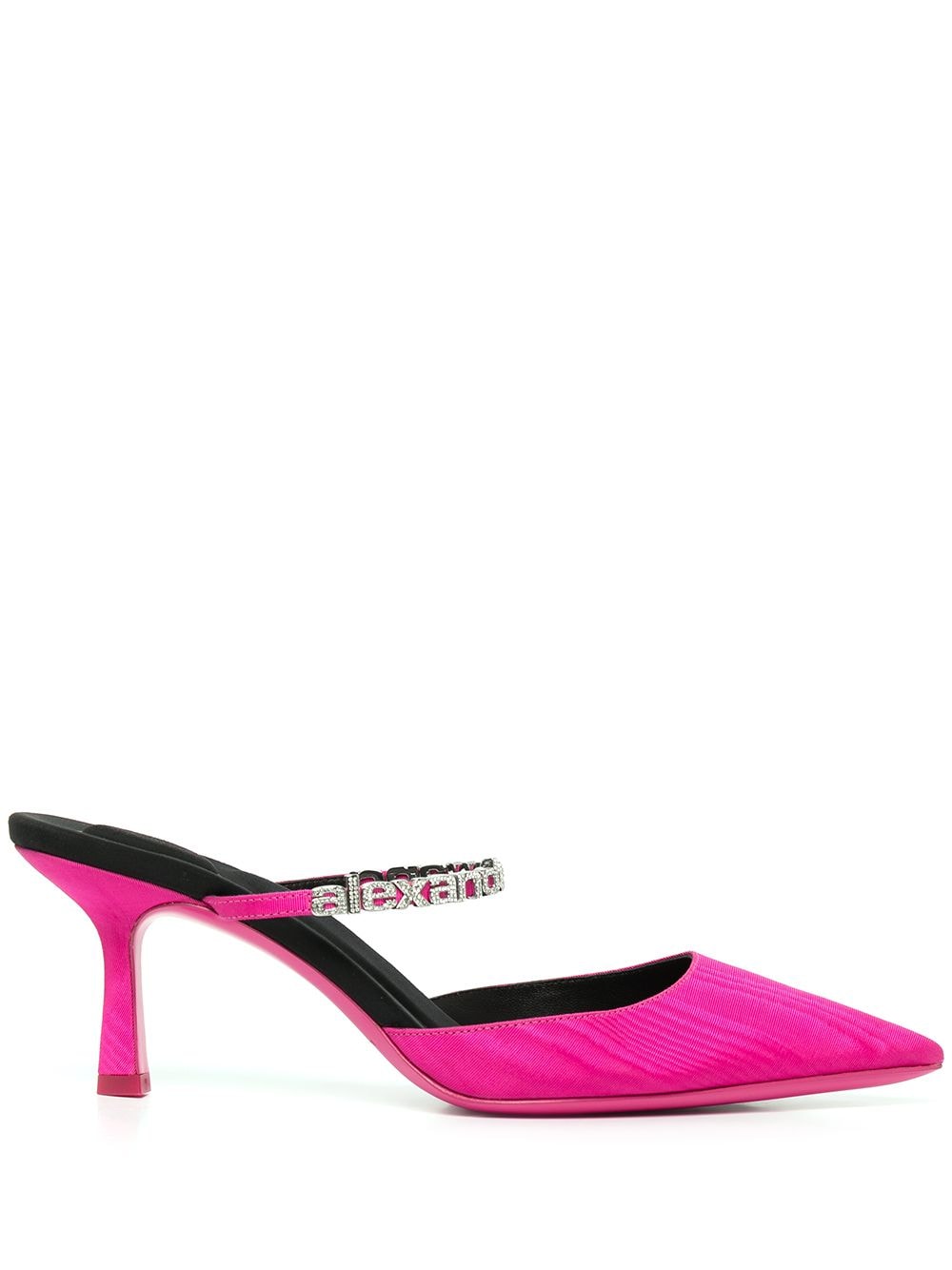 Alexander Wang Pink Delphine Logo Strap Mule 65