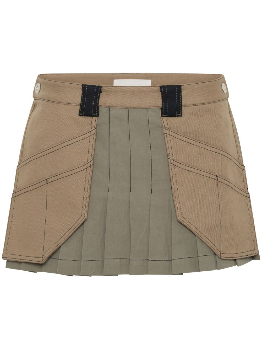 Dion Lee Workwear Pleated Miniskirt