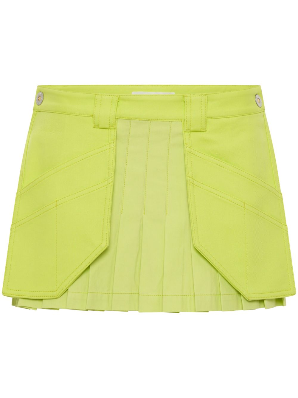 Dion Lee Workwear Pleated Miniskirt