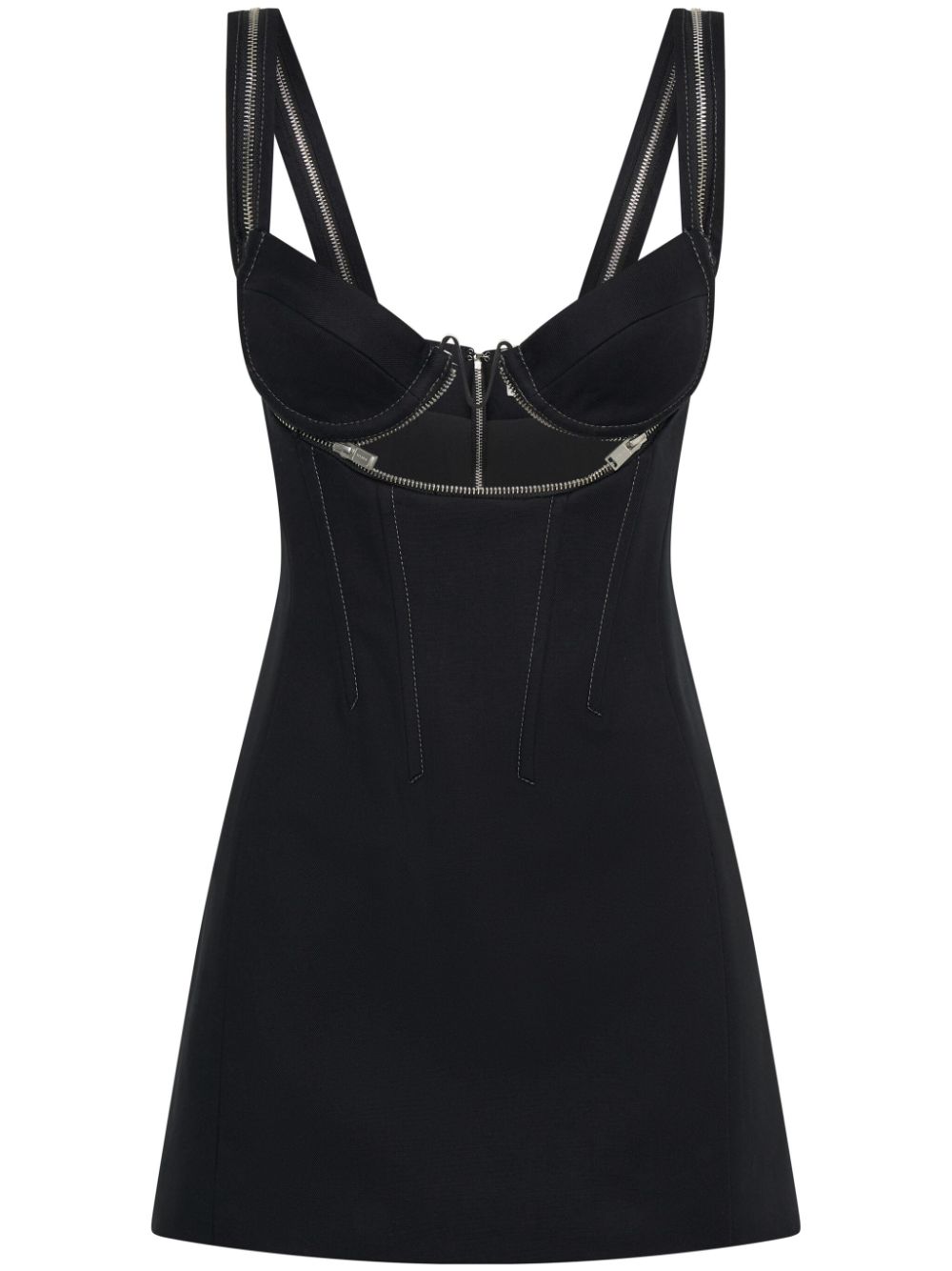 Dion Lee Zip-Detail Cut-Out Minidress