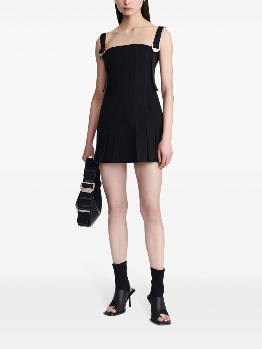 Dion Lee Safety Slider Pleat Mini Dress