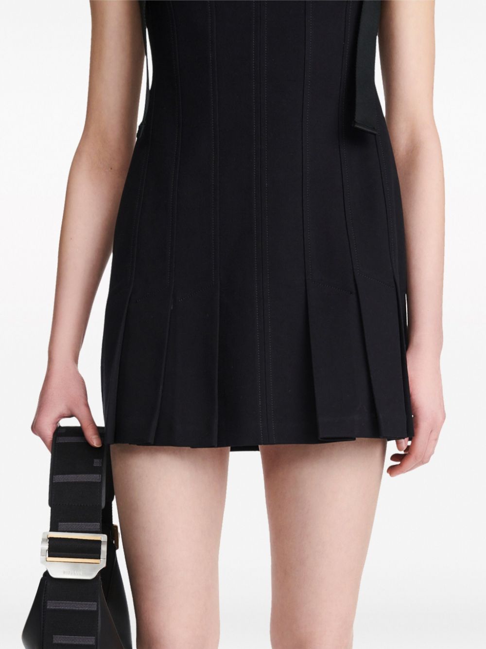 Dion Lee Safety Slider Pleat Mini Dress