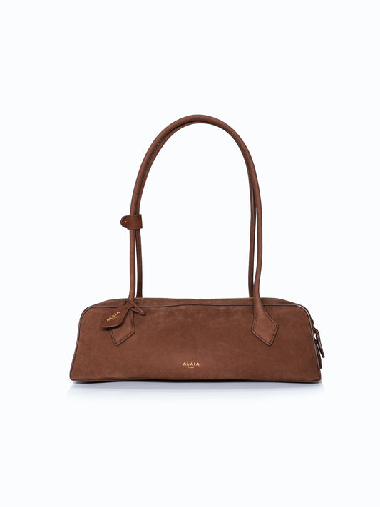 Alaïa Le Teckel Medium Shoulder Bag | Nubuck Brown