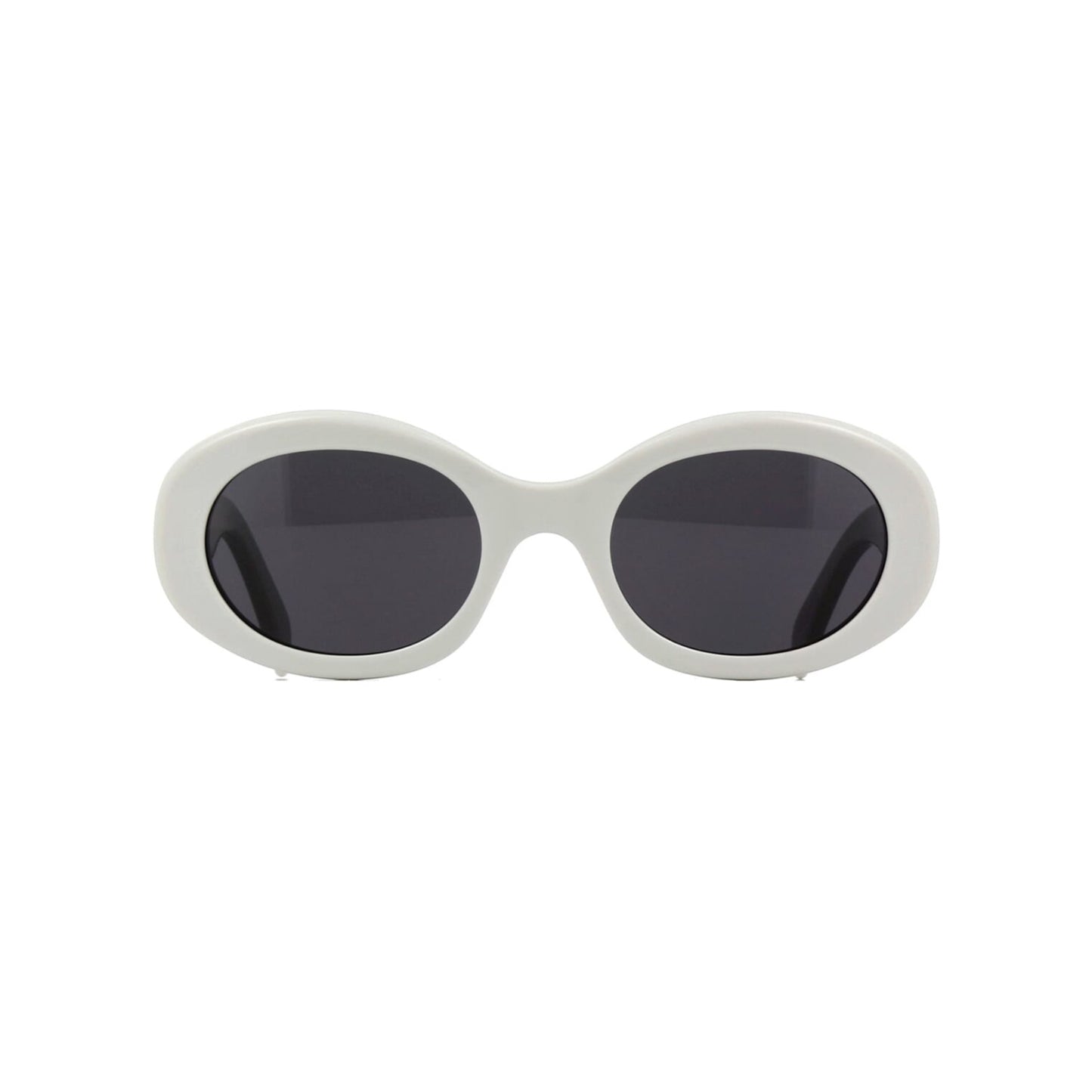 CELINE TRIOMPHE 01 SUNGLASSES IN ACETATE WHITE