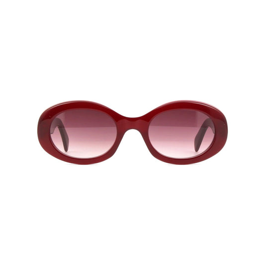 CELINE TRIOMPHE 01 SUNGLASSES IN ACETATE BURGUNDY