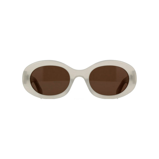 CELINE TRIOMPHE 01 SUNGLASSES IN ACETATE MILKY CREAM