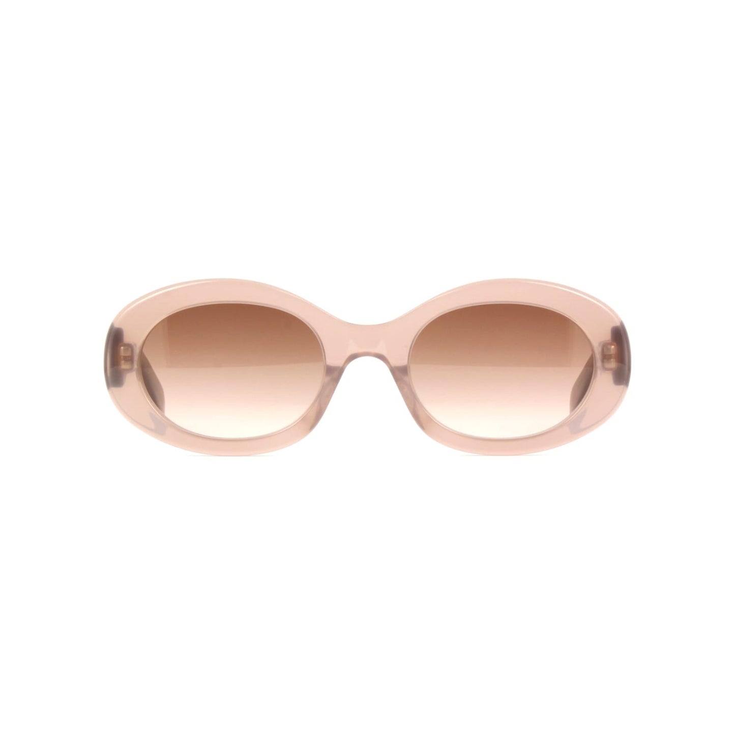 CELINE TRIOMPHE 01 SUNGLASSES IN ACETATE MILKY HAZELNUT