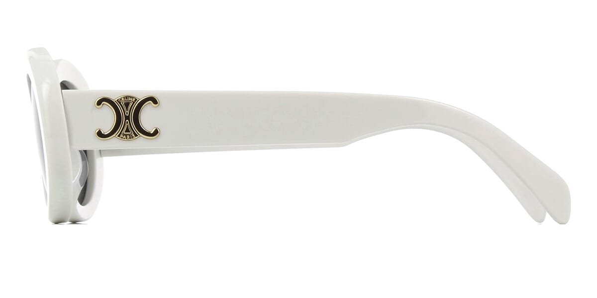 CELINE TRIOMPHE 01 SUNGLASSES IN ACETATE WHITE – ProjectMirror