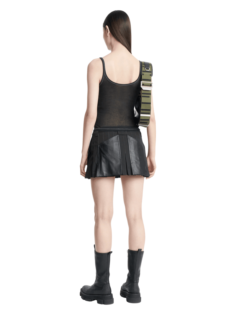 Dion Lee Workwear Pleated Miniskirt