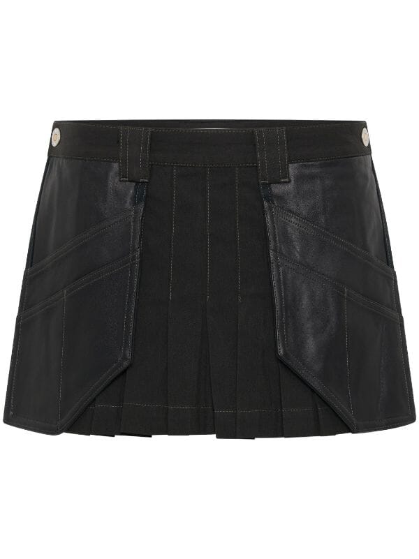 Dion Lee Workwear Pleated Miniskirt