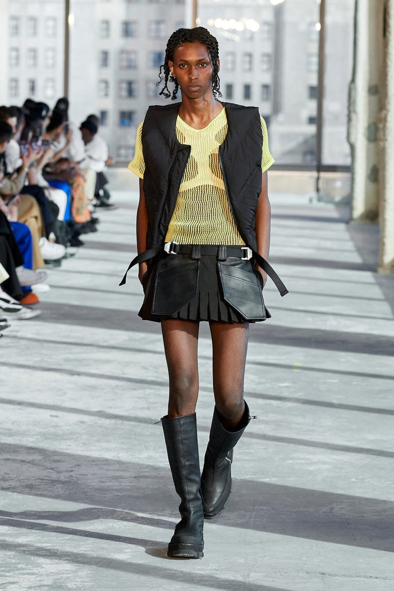 Dion Lee Workwear Pleated Miniskirt