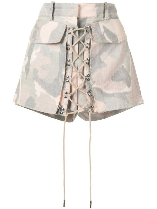 Dion Lee Ikat Camo Pocket Shorts