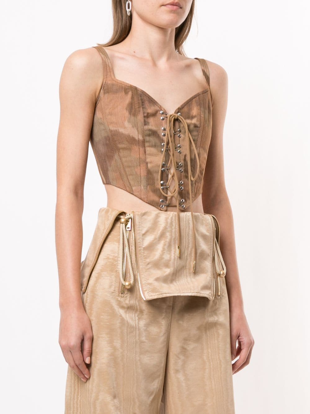 Dion Lee Ikat Camo Corset