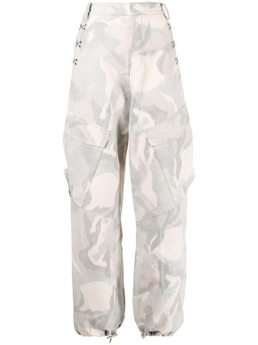 Dion Lee Ikat Camo Cargo Trousers