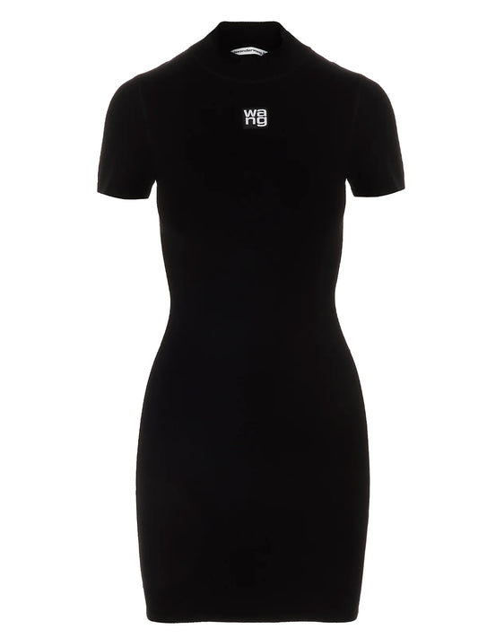 Alexander Wang Logo Print Bodycon Dress