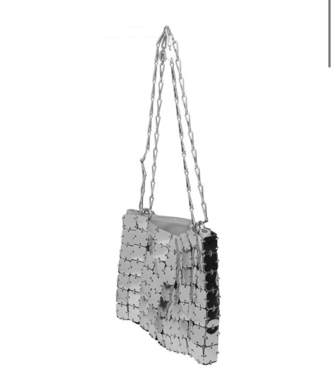 Paco Rabanne 1969 Square Bag in Sliver