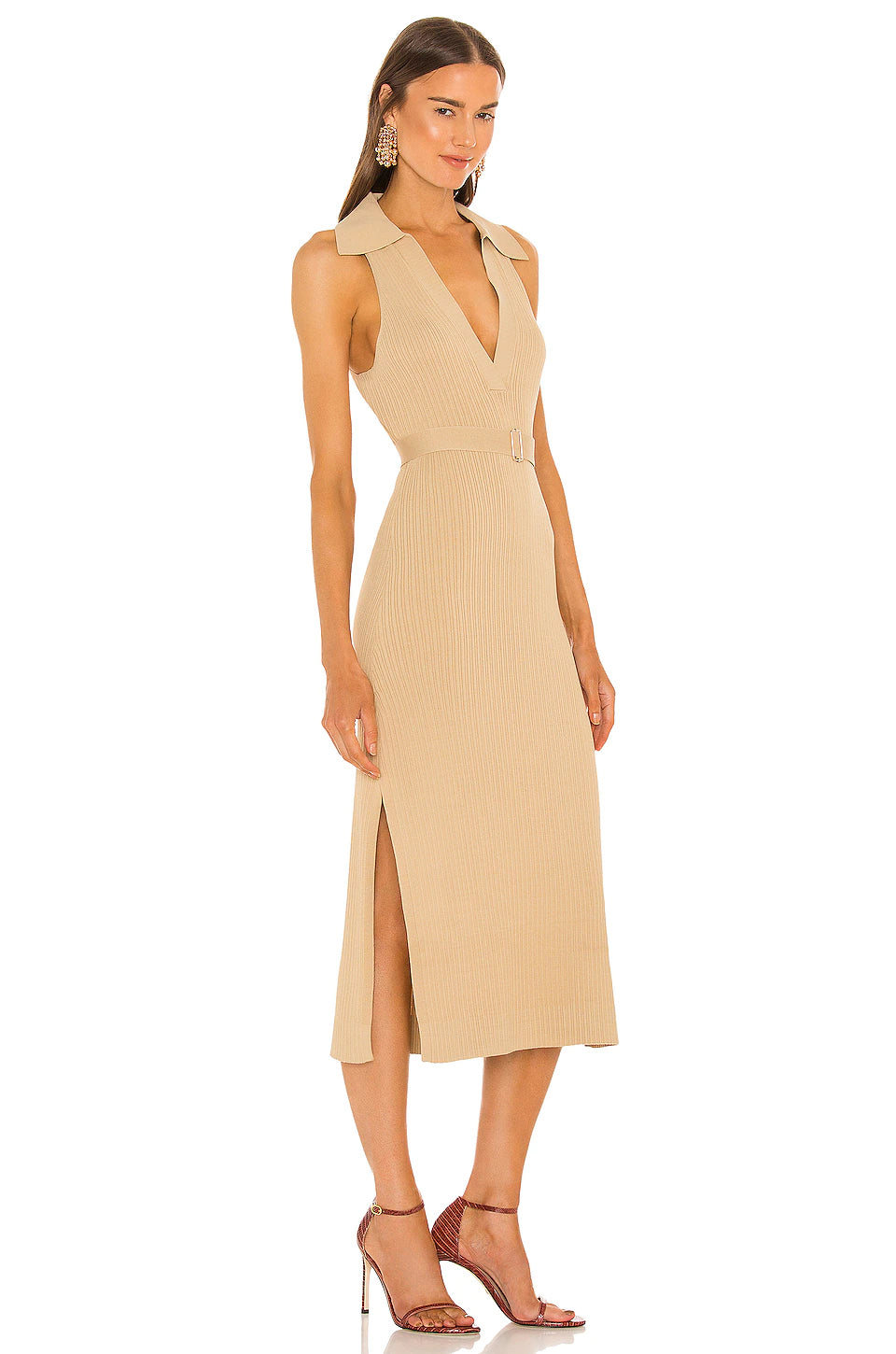 Nicholas Giuliana Midi Dress in Shell