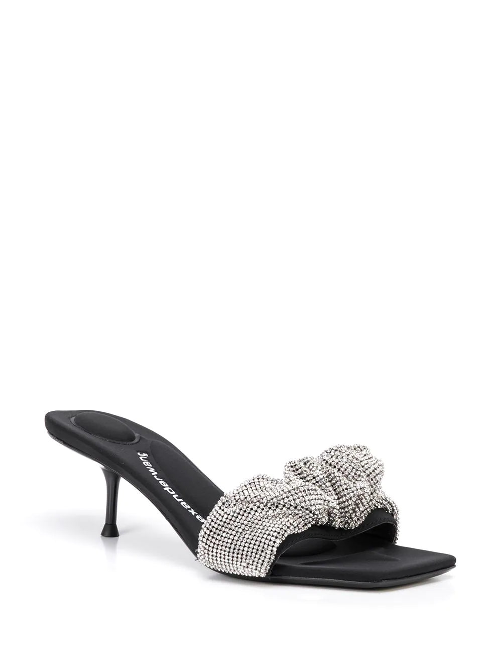 Alexander Wang Jessie Crystal Scrunchie Black/Clear